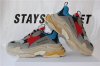 GOD BALENCIAGA TRIPLE S TRAINER YELLOW BLUE RED