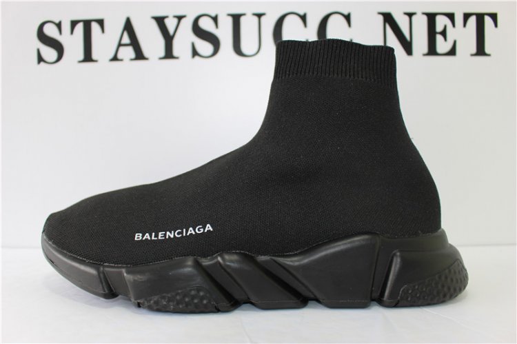 GOD VERSION PARIS SPEED TRAINER TRIPLE BLACK WITH ORIGINAL MATERIALS - Click Image to Close
